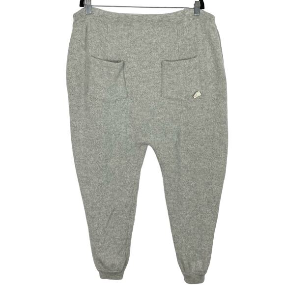 NWOT RAIF ADELBERG Pants Women L Grey Cashmere Balloon Barrel Drop-Crotch Jogger - Picture 2 of 3